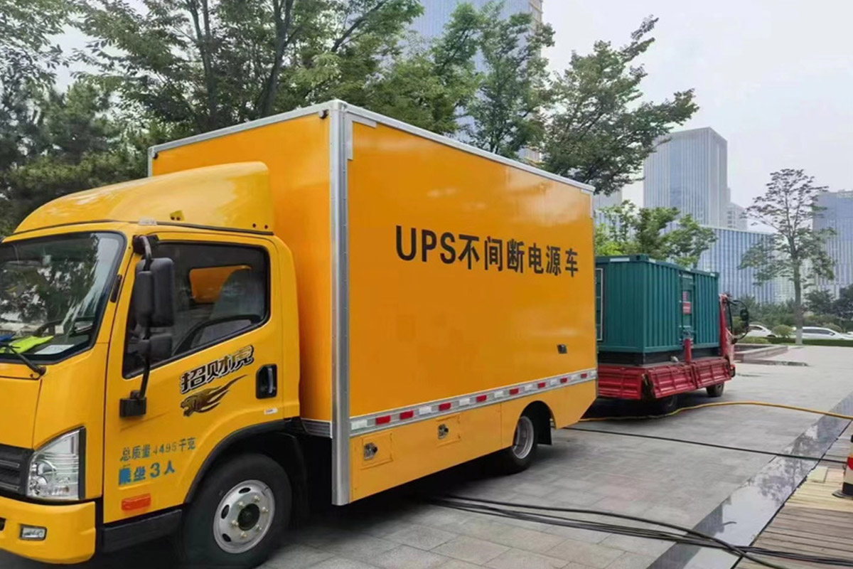 保亭发电机租赁施工现场